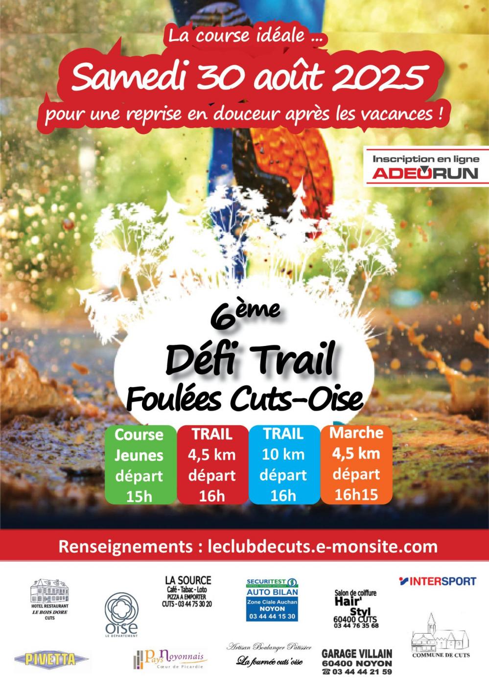 Affiche foulees cutsoises 2026
